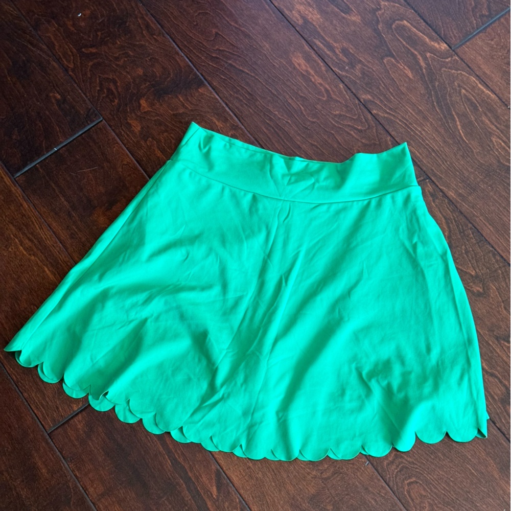 J. Crew Factory Green A-Line Tennis Skirt